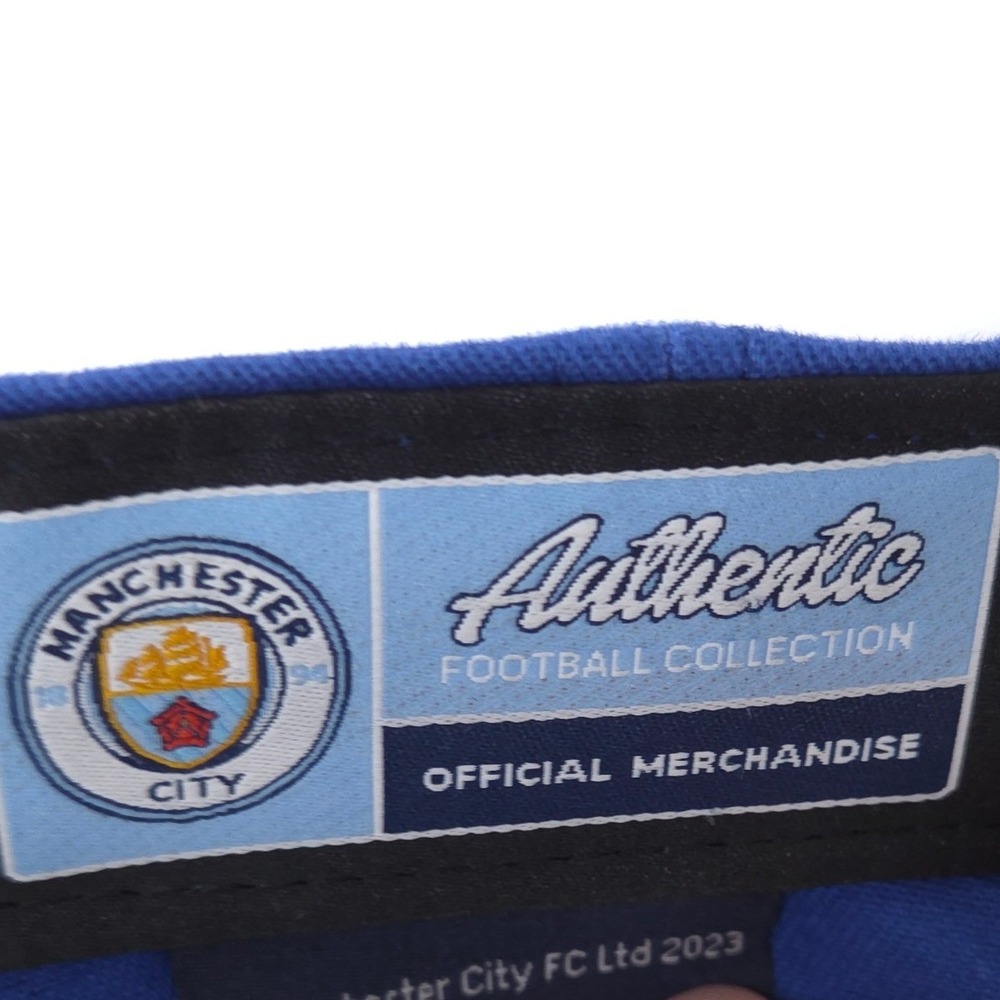 Manchester City FC Hat Blue Adjustable Soccer Dad Cap Cotton OSFM Fan Ink NEW - Picture 7 of 10